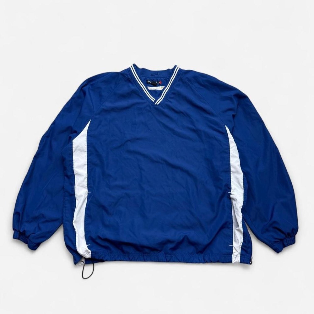 Sport-Tek Vintage Microsoft Blue Windbreaker Pullover Jacket Mens XXL